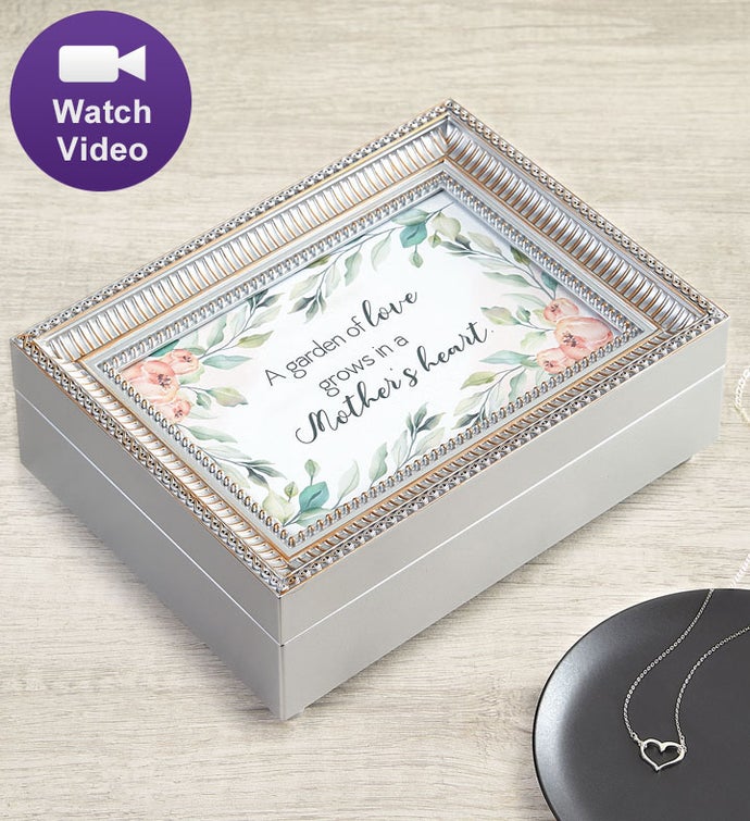 Mother’s Heart Music Box with Heart Necklace